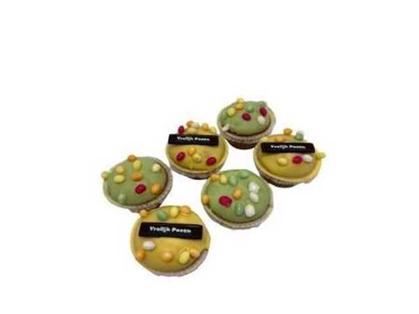 Mini paas cupcake p/6