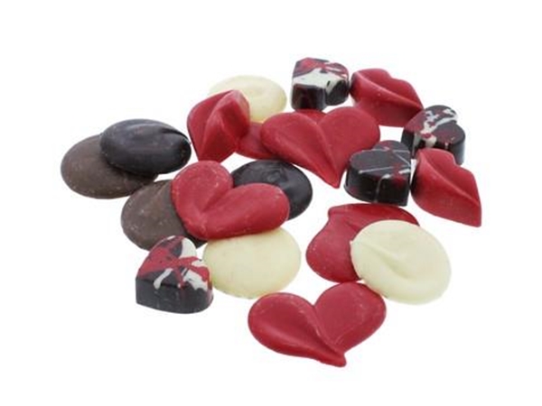 Valentijn / moederdag chocolade zakje p/200 gram